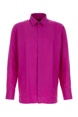 PERFORATED DOT SILK TWILL CLASSIC FIT SHIRT TOM FORD (HRVF01S0274)