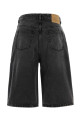 Black denim bermuda shorts Black AMI (HSO838DE0124)
