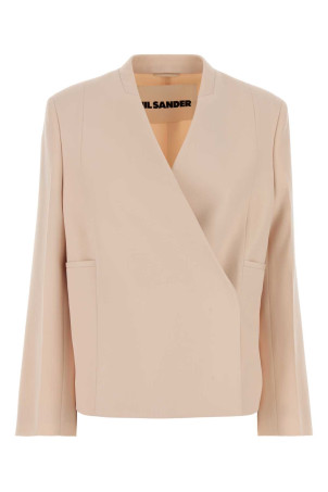 Pastel pink wool blazer JIL SANDER (J02BN0236J40002)