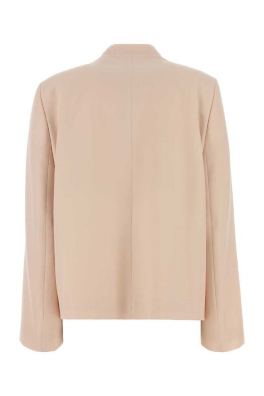 Pastel pink wool blazer JIL SANDER (J02BN0236J40002)