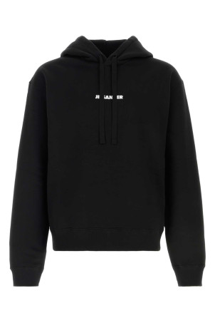 Black cotton sweatshirt JIL SANDER (J22GU0149J20128)