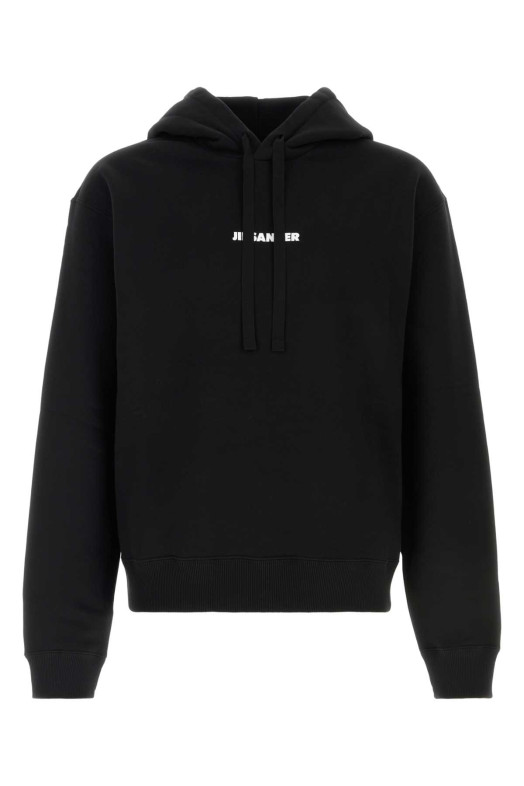 Black cotton sweatshirt JIL SANDER (J22GU0149J20128)