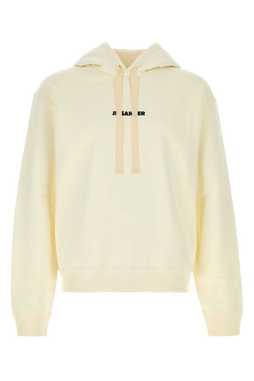 Ivory cotton sweatshirt White JIL SANDER (J22GU0149J20128)