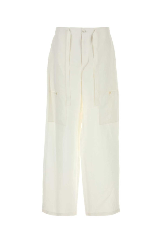White linen cargo pant Multicolor JIL SANDER (J47KA0295J65348)