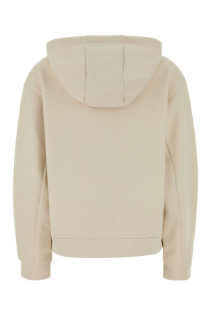 Ivory cotton blend oversize sweatshirt MONCLER (L10938G00019899RB)