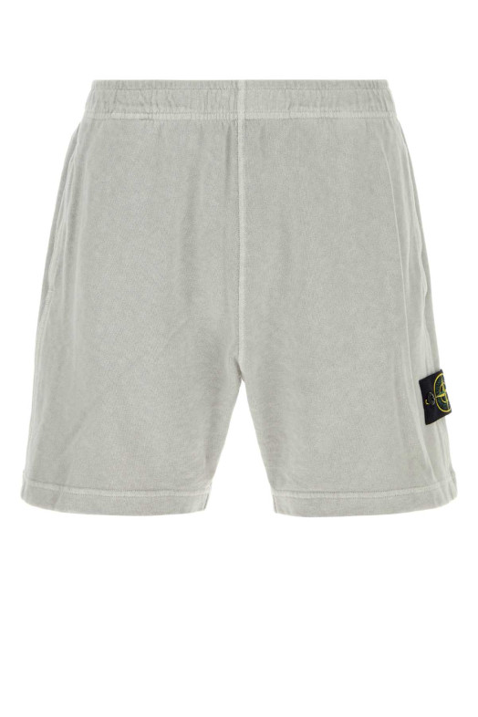 Light grey cotton bermuda shorts STONE ISLAND (L1S156200014S0060)