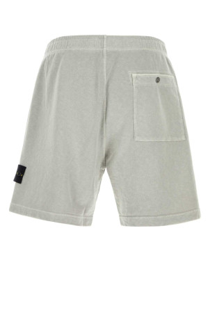 Light grey cotton bermuda shorts STONE ISLAND (L1S156200014S0060)