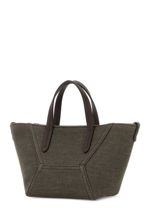 Olive green fabric handbag Yellow BRUNELLO CUCINELLI (MB25D2675)