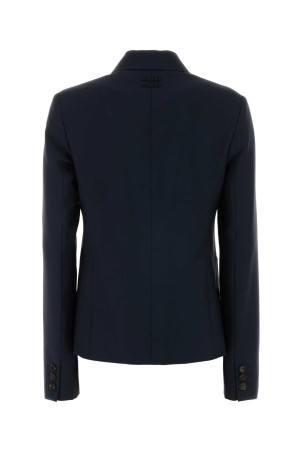 Navy blue mohair blend blazer MIU MIU (MH2057SOOO12I1)