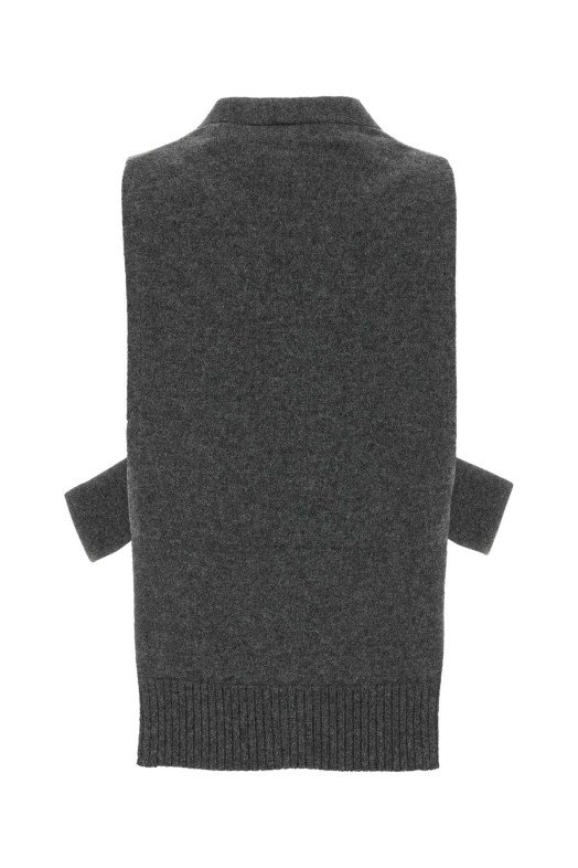 Dark grey cashmere vest MIU MIU (MMV380SOOO19RL)