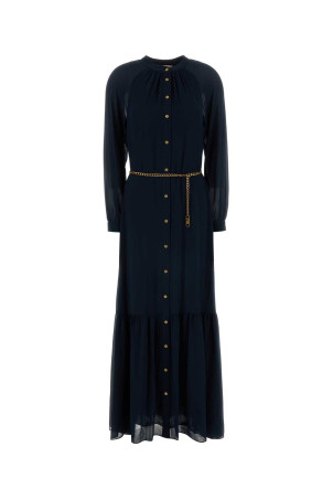 Navy blue crepe shirt dress Blue MICHAEL BY MICHAEL KORS (MS682CM7R3)