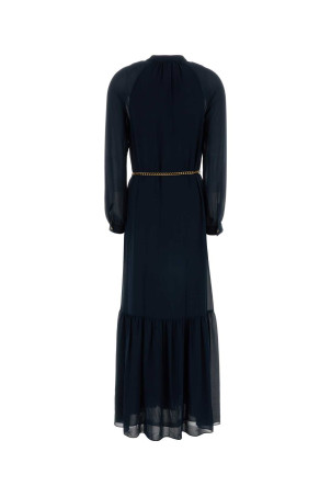 Navy blue crepe shirt dress Blue MICHAEL BY MICHAEL KORS (MS682CM7R3)