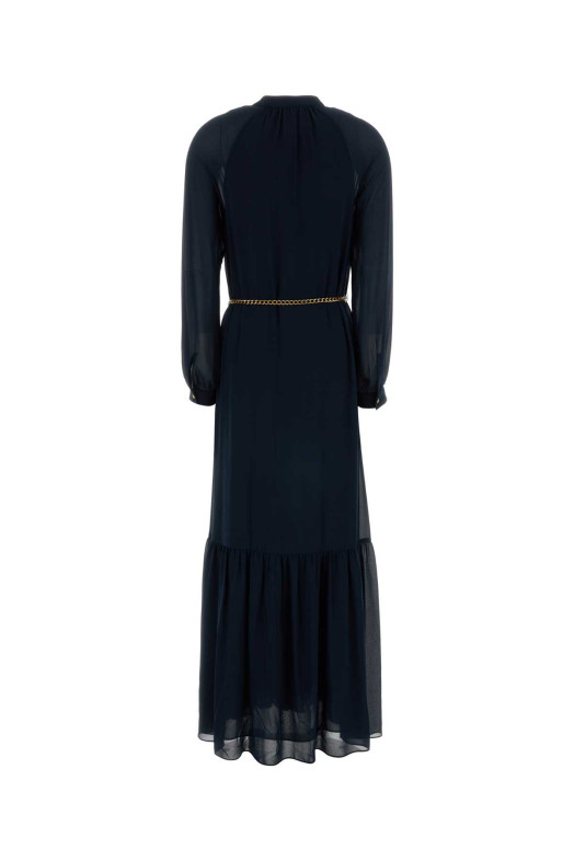 Navy blue crepe shirt dress Blue MICHAEL BY MICHAEL KORS (MS682CM7R3)