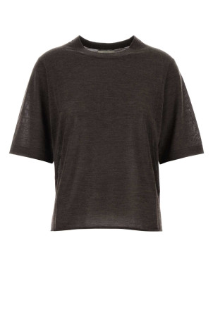 Dark brown cashmere Nala t-shirt LOULOU DE SAISON (NALA)