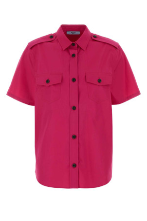 Fuchsia poplin shirt PRADA (P432JSOOO1XV2)