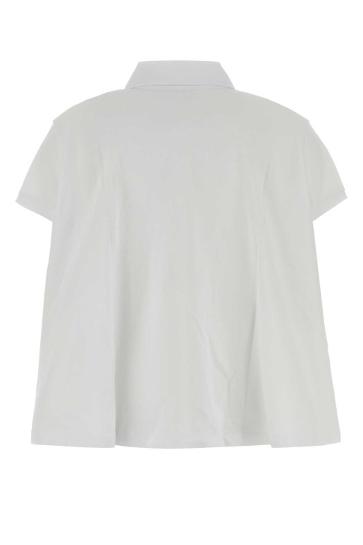 White piquet polo shirt White LOEWE (S359Y23XAP)