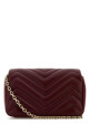 Burgundy leather mini GG Marmont shoulder bag GUCCI (841290AAFAX)