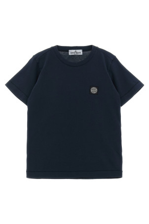 'Compass' logo T-shirt Blue