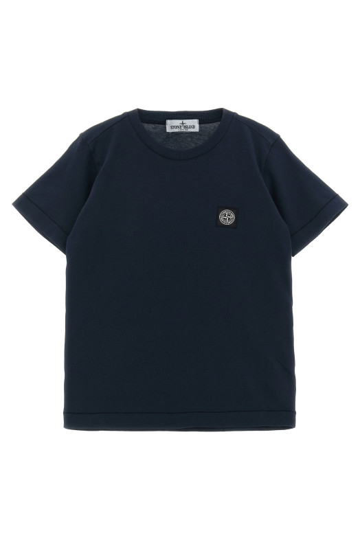'Compass' logo T-shirt Blue