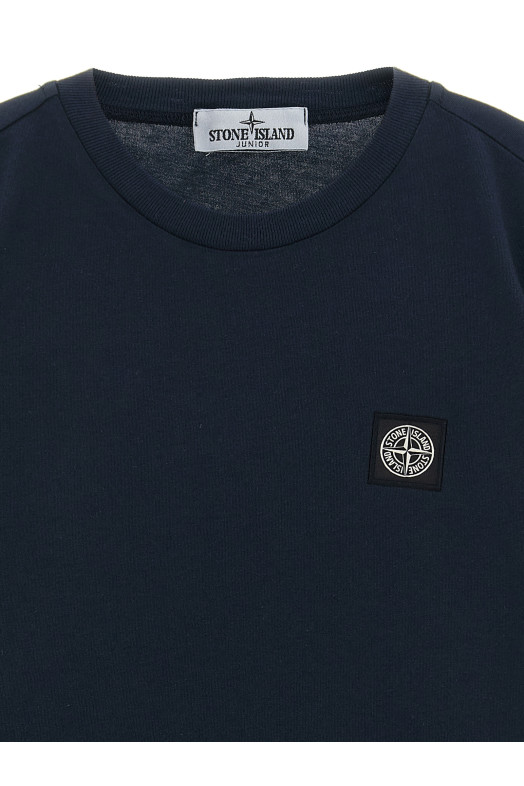 'Compass' logo T-shirt Blue