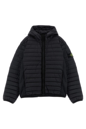 Hooded down jacket Black