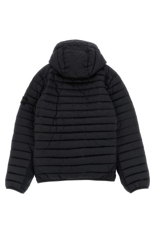 Hooded down jacket Black