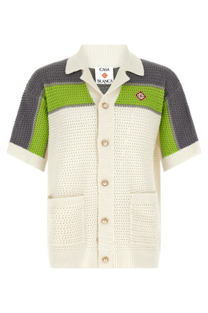 'Stripe Crochet' shirt Multicolor