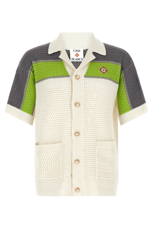 'Stripe Crochet' shirt Multicolor