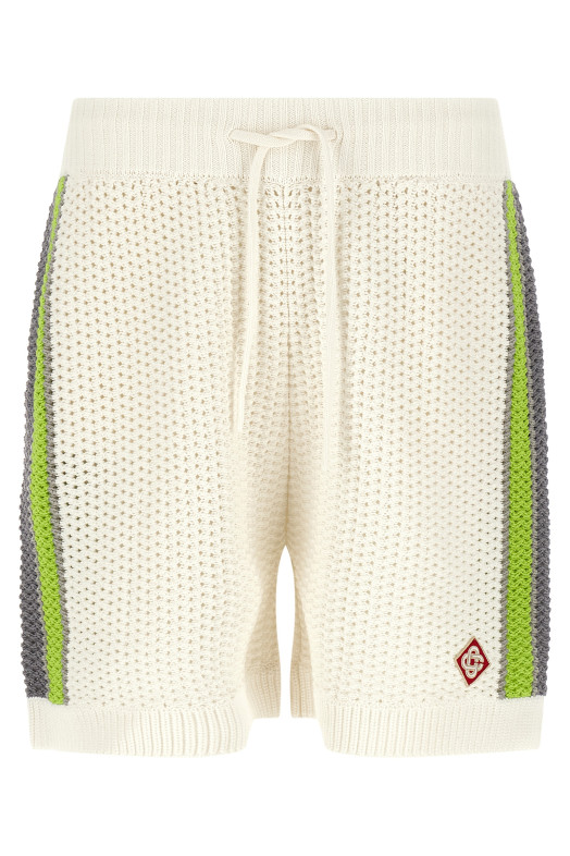 'Stripe Crochet' bermuda shorts Multicolor