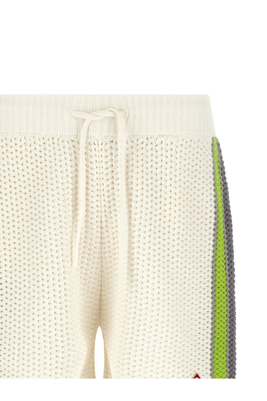 'Stripe Crochet' bermuda shorts Multicolor