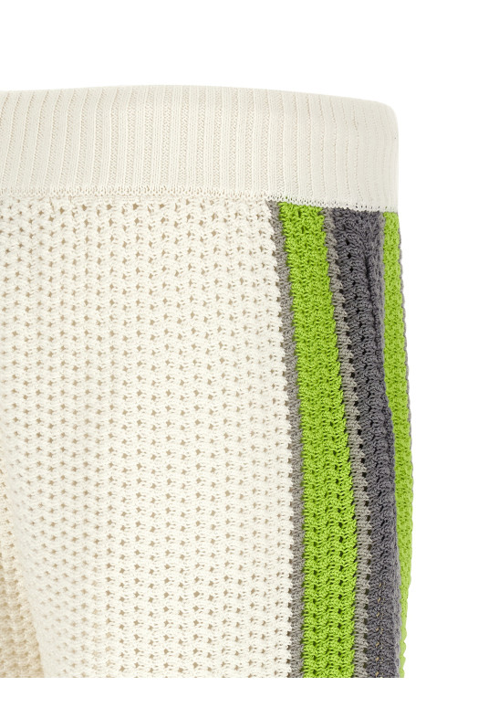 'Stripe Crochet' bermuda shorts Multicolor