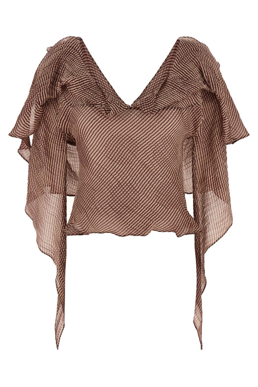 'Plexus' blouse Bordeaux