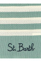 Beach towel with logo embroidery Green