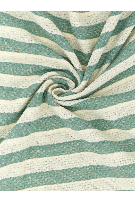 Beach towel with logo embroidery Green