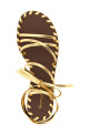 Nappa sandals Gold