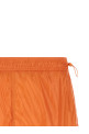 Shiny nylon bermuda shorts orange