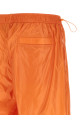 Shiny nylon bermuda shorts orange