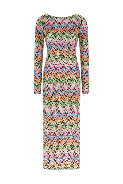 Zig zag lace dress Multicolor