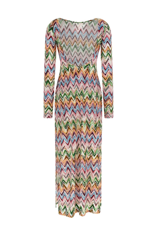 Zig zag lace dress Multicolor