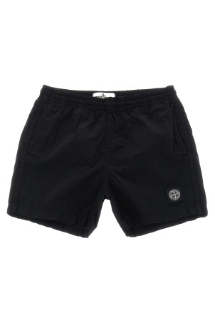 'Compass' logo swimsuit Black