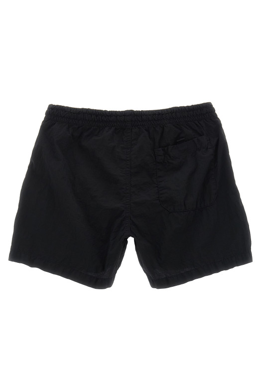 'Compass' logo swimsuit Black