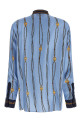 Lavallière collar shirt BLUE