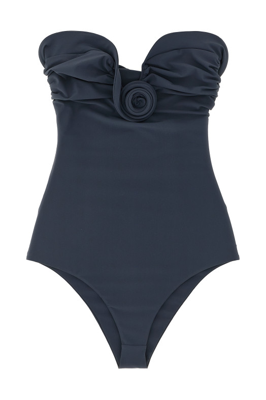 '05' one-piece swimsuit Gray