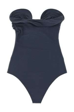 '05' one-piece swimsuit Gray