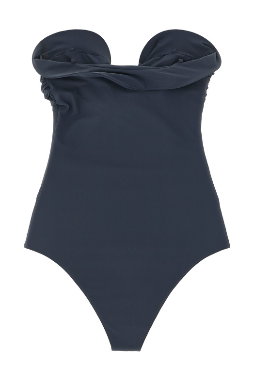 '05' one-piece swimsuit Gray