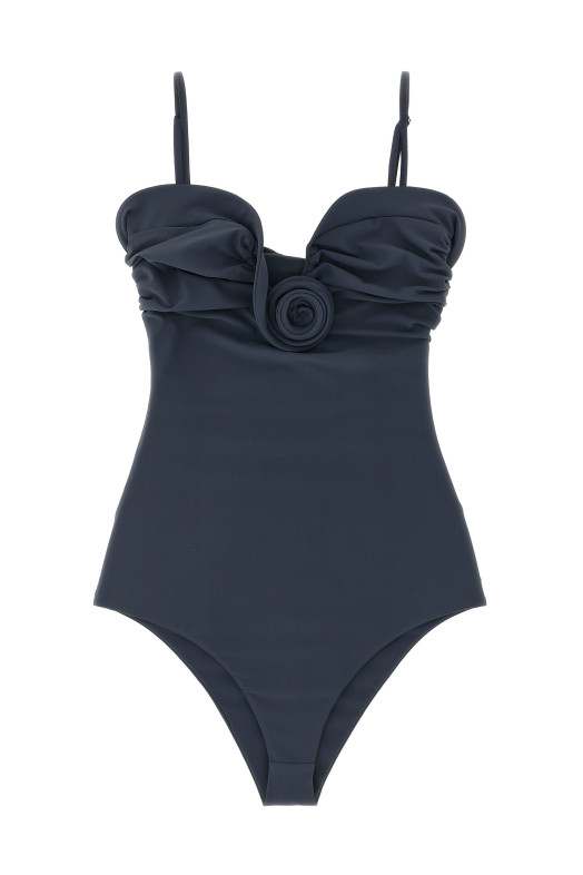 '05' one-piece swimsuit Gray