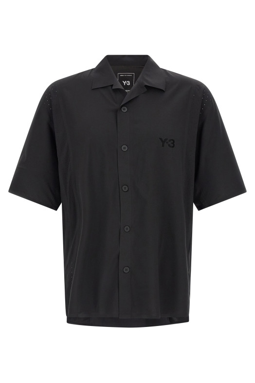 Vinyl logo shirt Black