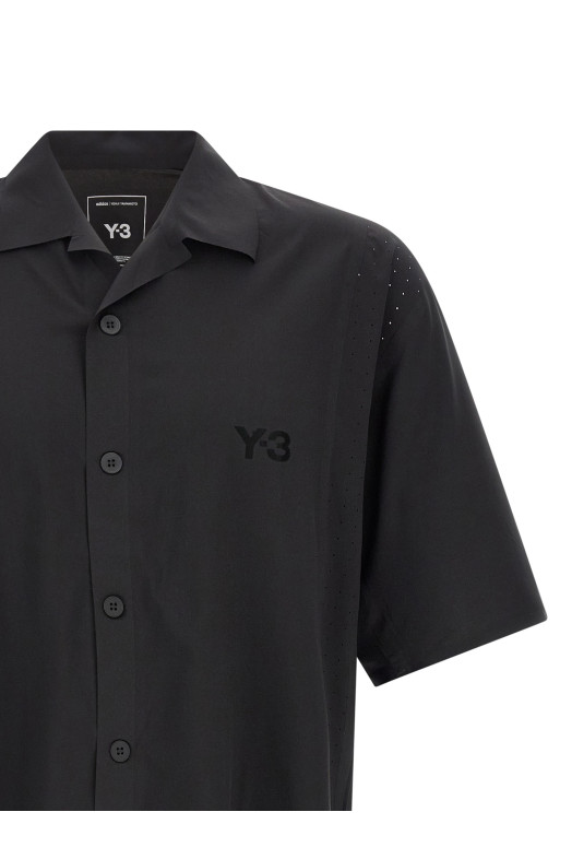 Vinyl logo shirt Black