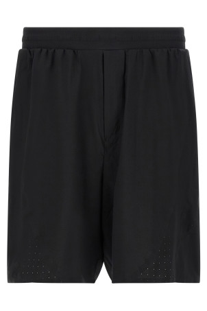 Vinyl logo bermuda shorts Black