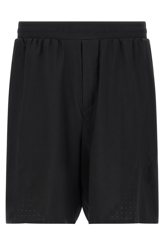 Vinyl logo bermuda shorts Black